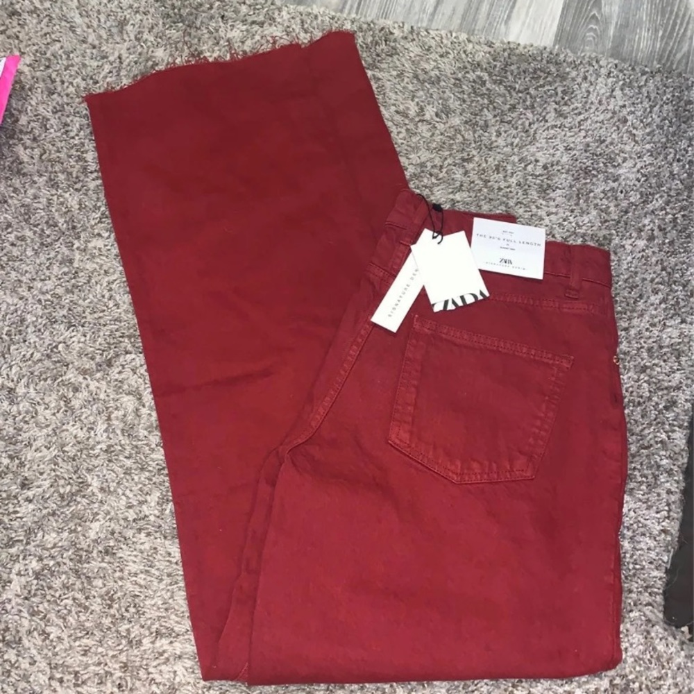Maroon Zara jeans
